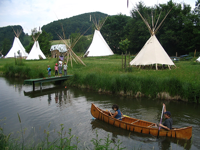 Wild Camping mal anders im Tipi